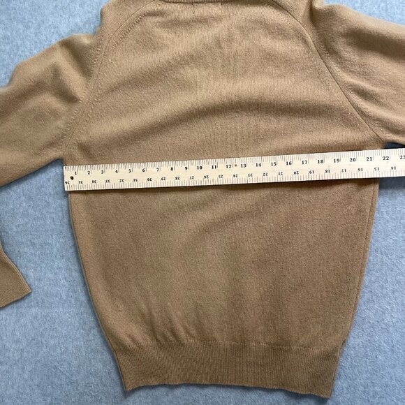 Lands‎ End Lambswool Sweater Mens Long Large Brown England Grandpa Vintage - Picture 7 of 10